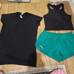 Lululemon Lot - active wear tops and shorts